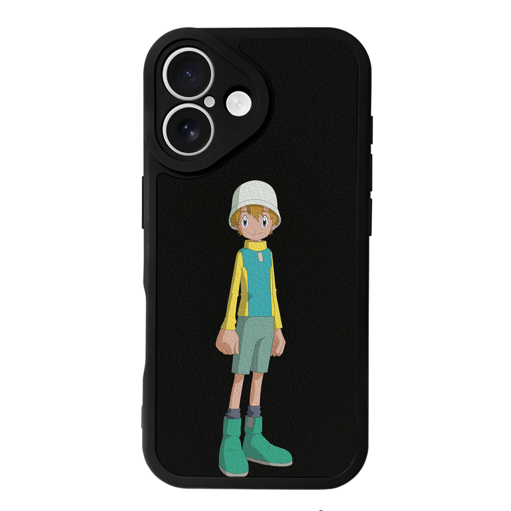 （画像用） Digimon デジタルモンスター/デジモン 【iPhone 16シリーズ対応】シリコンスマホケース（レザー調） 材質：シリコン
